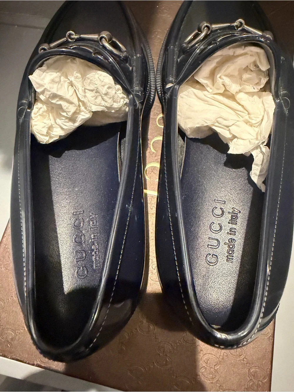 Gucci Horsebit Black Rubber Jelly Loafers Men’s Size 8